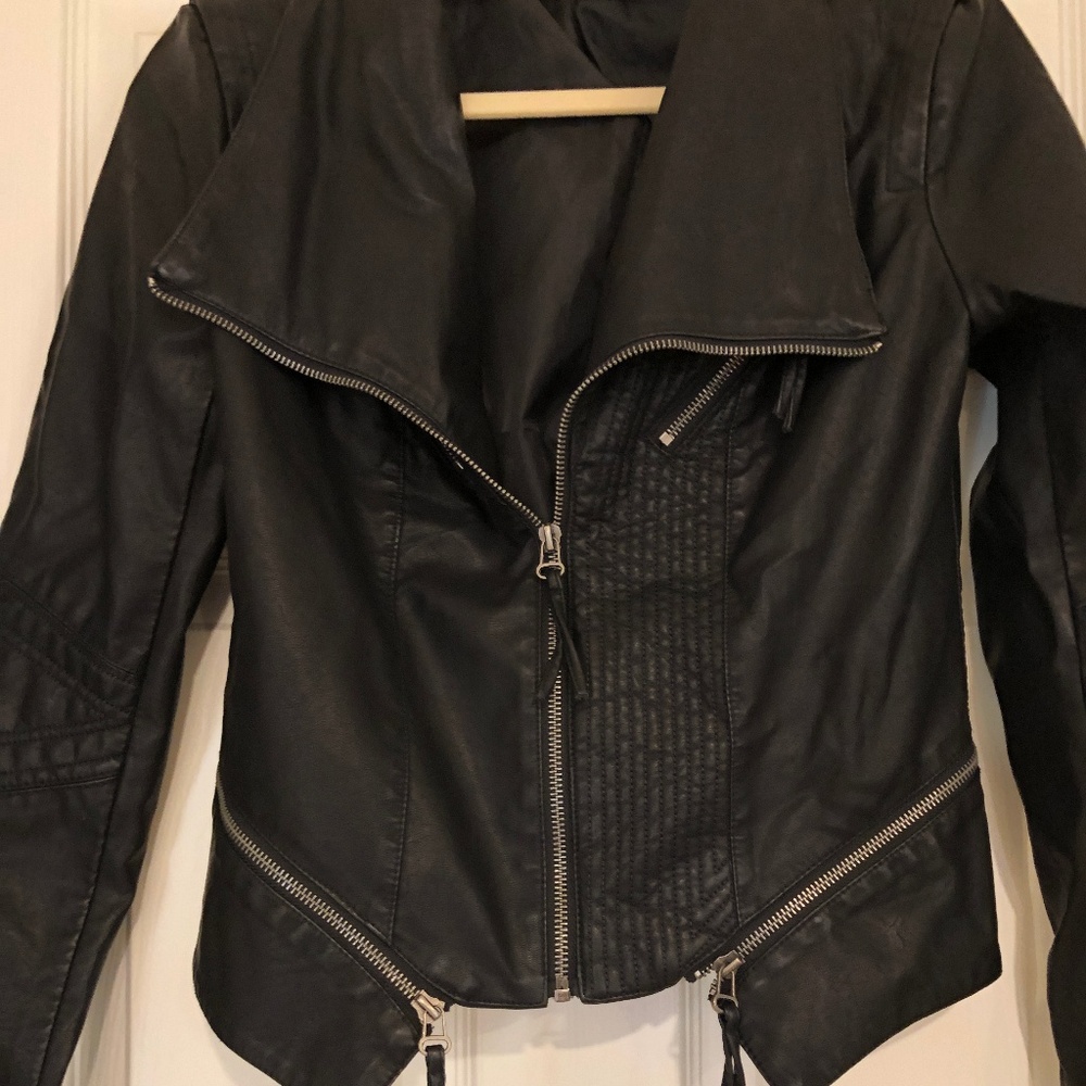 Lulus Vegan Moto Leather Jacket